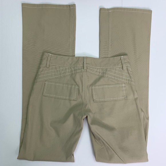 Alice + Oliva Size 2 Pants Khaki Stitch Detail - Picture 5 of 8